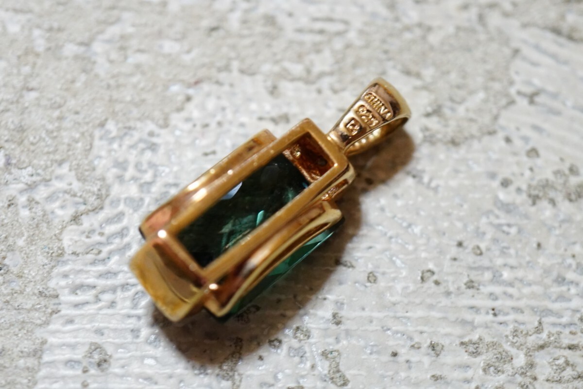 822 合成石 天然ダイヤモンド ペンダント ネックレス ヴィンテージ アクセサリー SILVER 925刻印 寶石 色石 カラーストーン 裝飾品