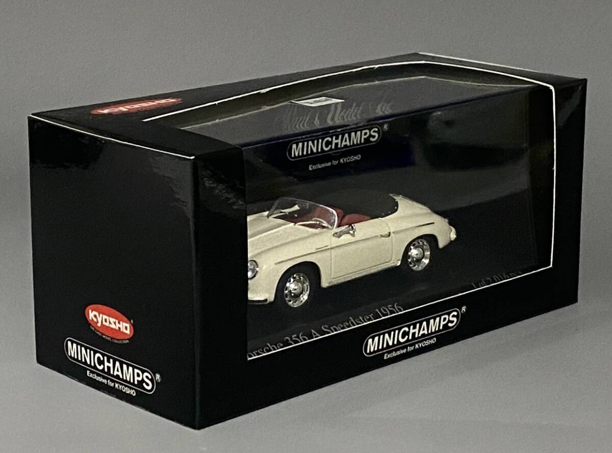 Minichamps 1/43 Porsche 356 A Speedster 1956 Ivory ◆ Black Box Exclusive for Kyosho ◆ ミニチャンプス ポルシェ PMA 400 065535