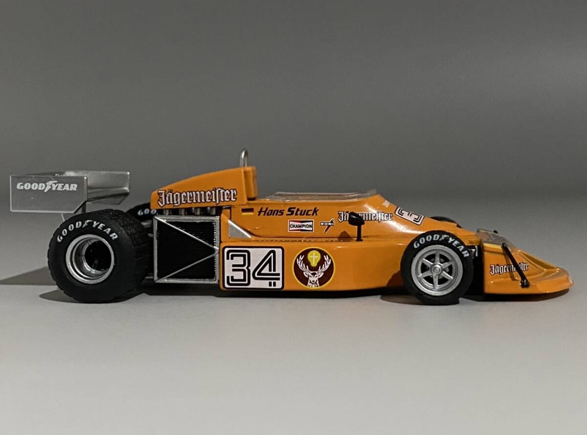 1/43 F1 March 761 1976 Hans-Joachim Stuck #34 Jagermeister ◆ Ford Cosworth DFV 3.0 V8 ◆ DeAgostini