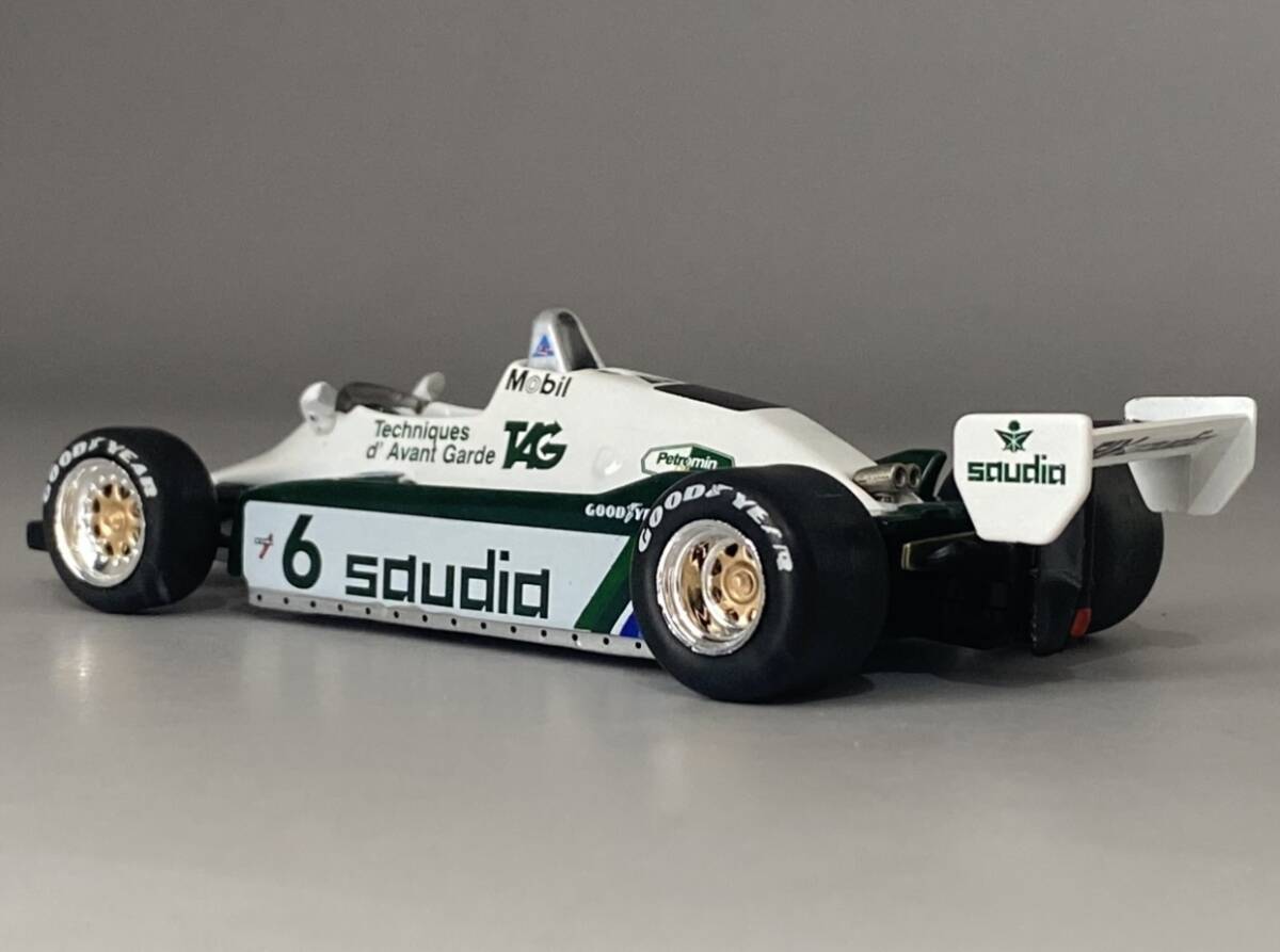 1/43 F1 Williams FW08 1982 Keke Rosberg #6 TAG Abilad Fly Saudia ◆ 1982 Formula One World Champion ◆ Ford Cosworth DFV 3.0 V8