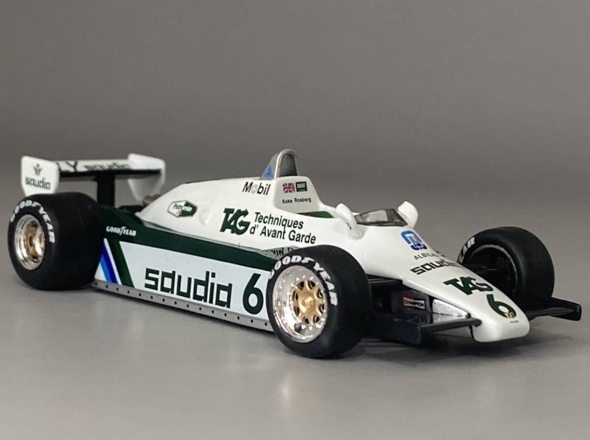 1/43 F1 Williams FW08 1982 Keke Rosberg #6 TAG Abilad Fly Saudia ◆ 1982 Formula One World Champion ◆ Ford Cosworth DFV 3.0 V8