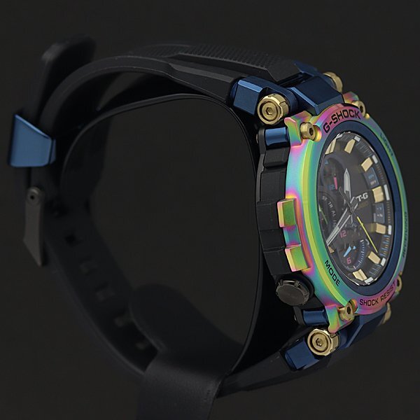 1円～◎極上美品◎CASIO カシオ Gショック MT-G【ルナレインボー 20thAnniversary SPECIAL】電波ソーラー MTG-B1000RB-2AJR◎箱保取説