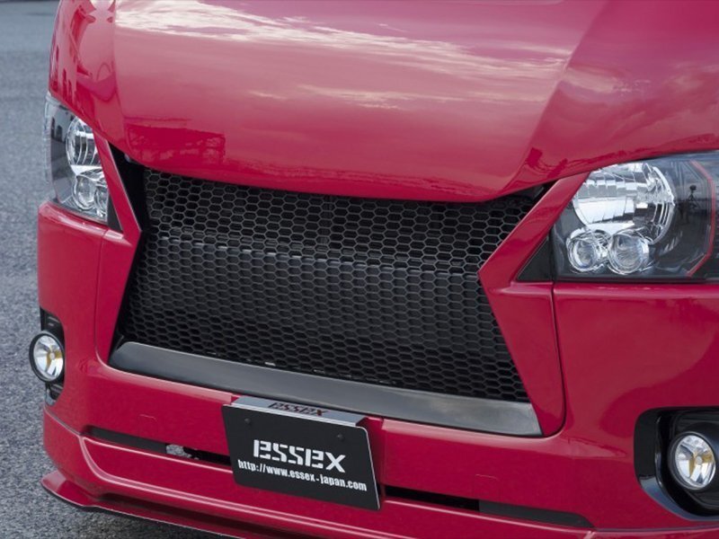 CRS ESSEX ナロー4～6型用 QUATTRO フロントグリル FRP製 フロントグリルのみ 未塗装 ハイエース 200系 2013年12月～ 標準 個人宅配送不可