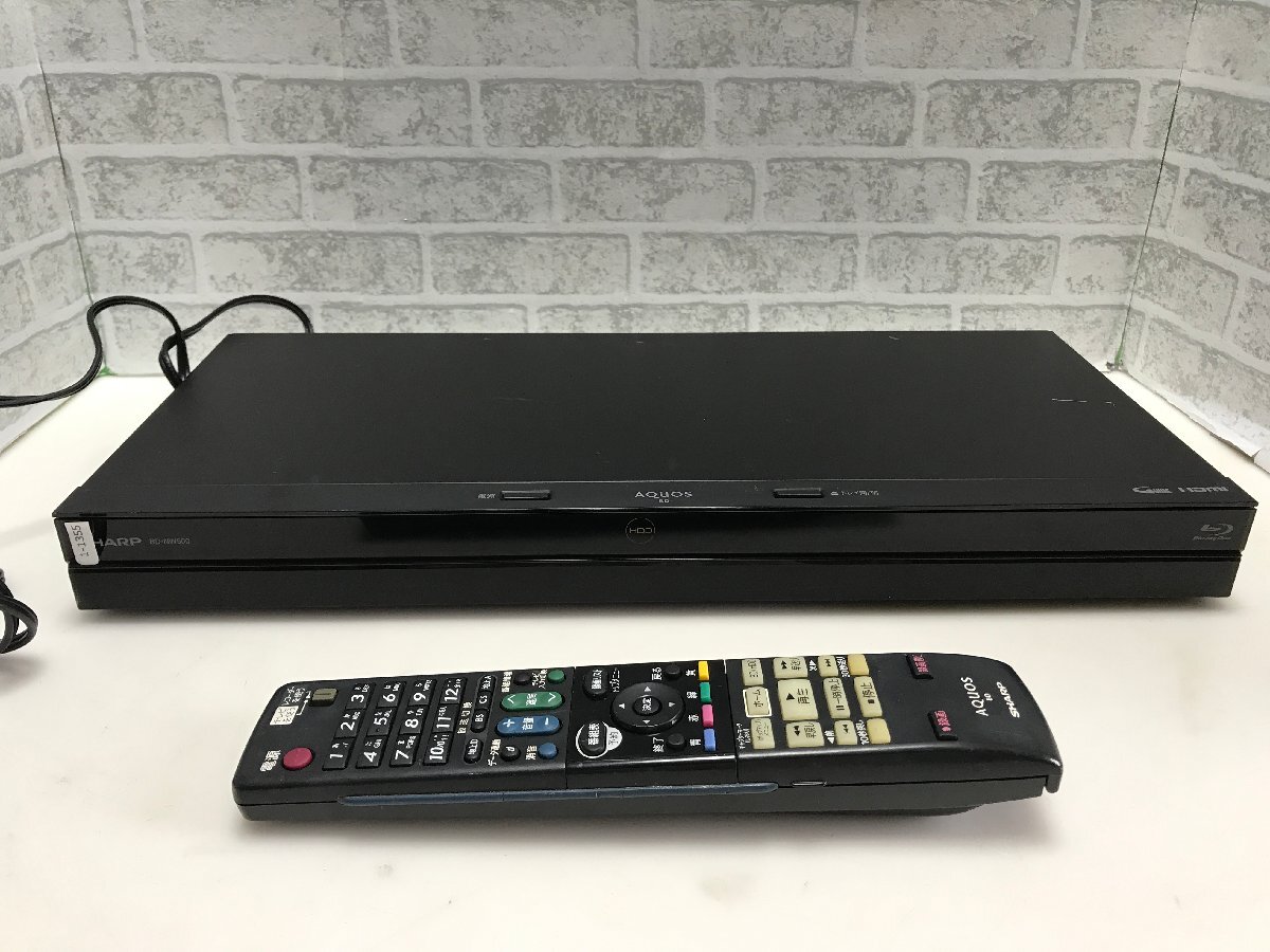 SHARP　BDレコーダー　2016年制　BD-NW500　中古品1-1355