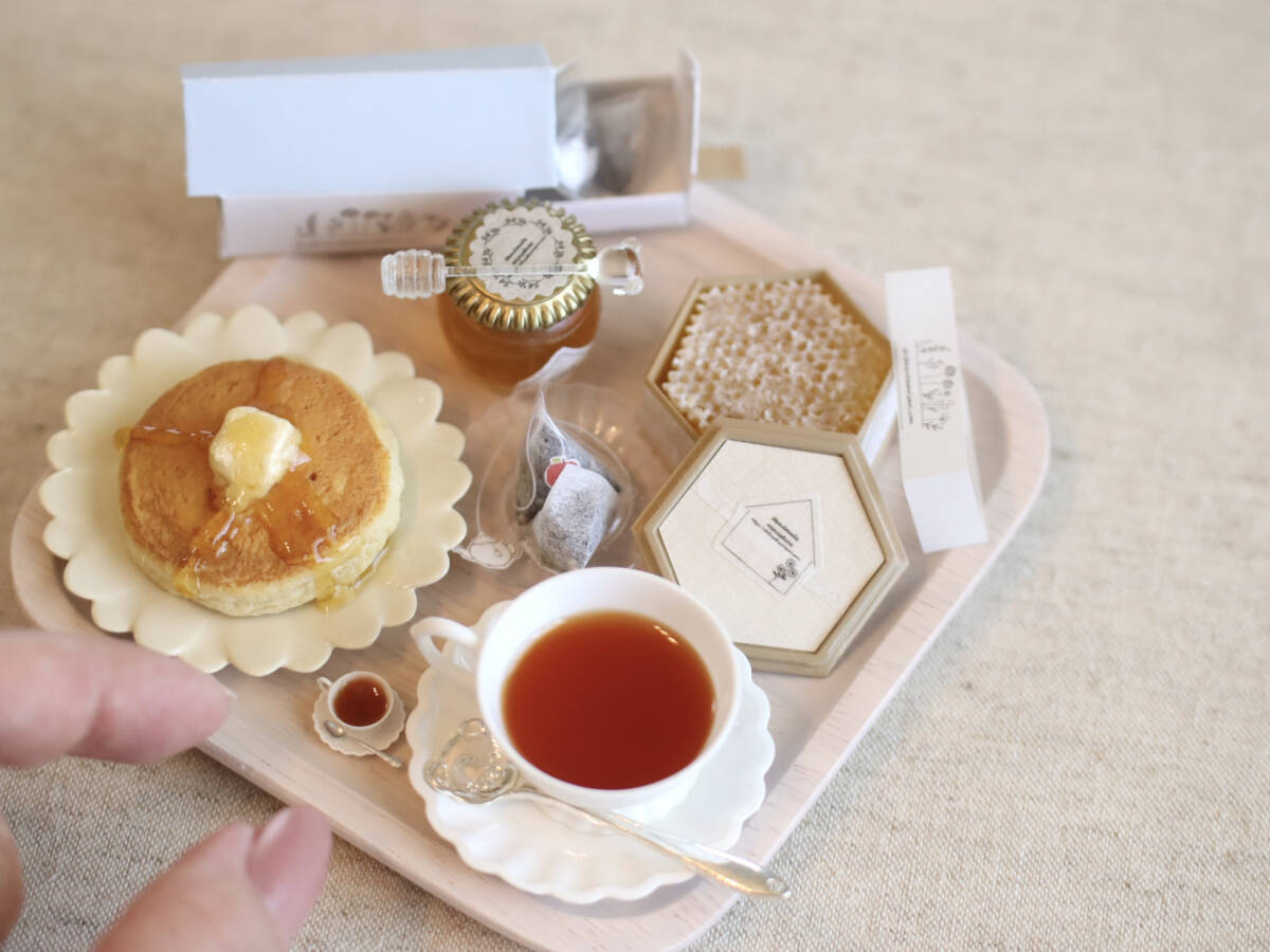 〓〓〓1/3スケール ハチミツ コムハニー 紅茶 粘土 レジン 食品サンプル フェイクフード ドール doll SD DD BJD shibazukeparipari