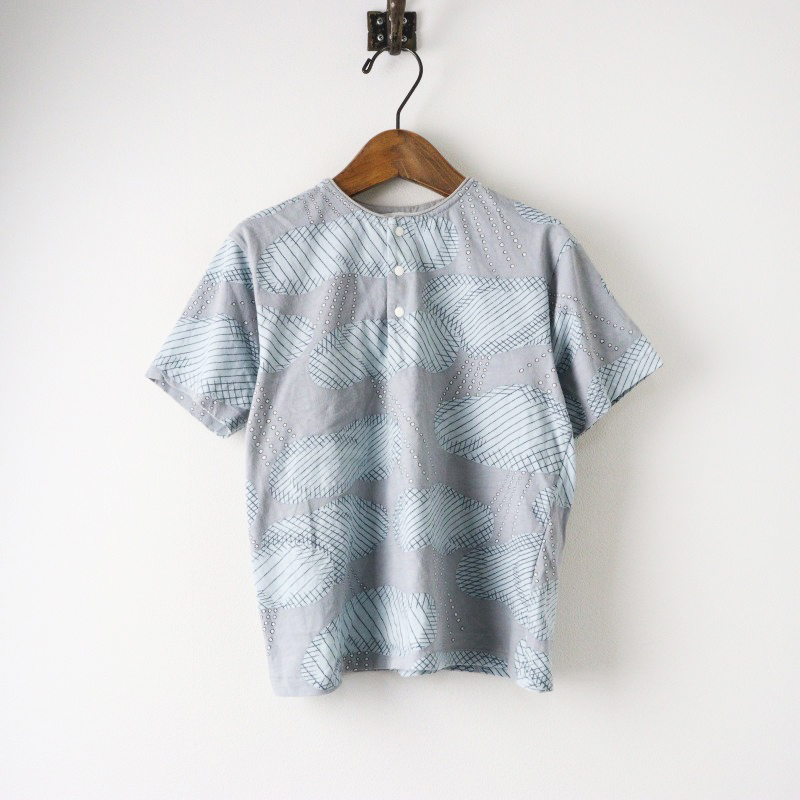 キッズ ミナペルホネン mina perhonen ZS8118P after rain Tシャツ 130/グレー サックス トップス 子供服 ジュニア【2400014450583】
