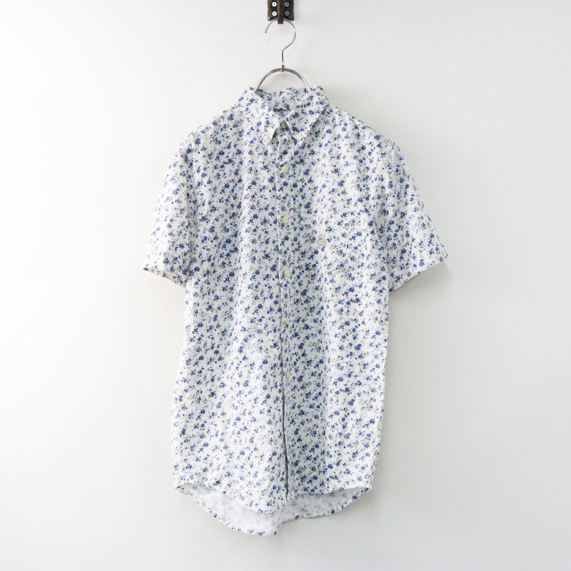 デニムアンドサプライ ラルフローレン DENIM & SUPPLY RALPH LAUREN フラワーボタンダウンシャツ XS/ホワイト メンズ【2400014450668】