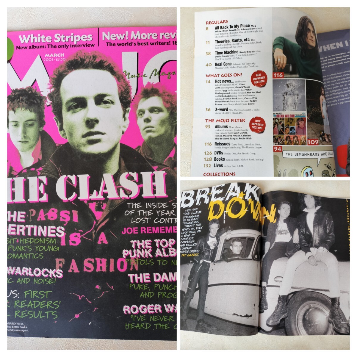 ミック・ジョーンズ 展覧会 パンフレット/雑誌MOJO付録CD、UNCUTクラッシュ特集_画像5