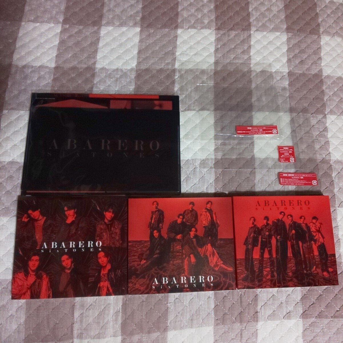 新品未使用】SixTONES ABARERO CDDVD初回盤AB通常盤 覚醒 邦楽