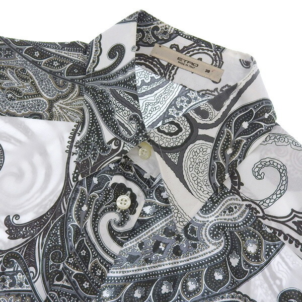 美品 エトロ ETRO ペイズリー 長袖 シャツ size38 レディース 295076