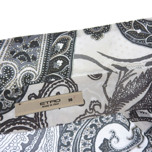 美品 エトロ ETRO ペイズリー 長袖 シャツ size38 レディース 295076