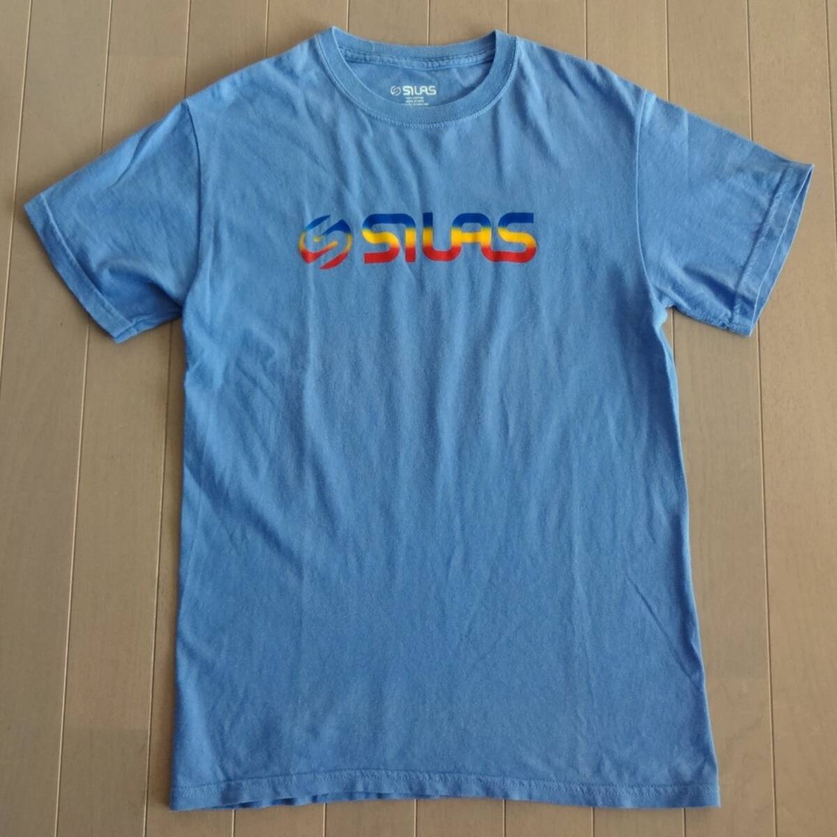 SILAS 半袖Tシャツ 1 薄紫■サイラス スウェットシャツ パープル■レインボーロゴ 虹 rainbow ストリート Y2K 90s 90年代 イングランド UK