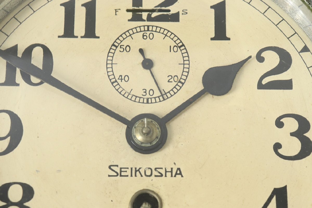 SEIKOSHA ゼンマイ式 船舶時計 船時計 レトロ 精工舎 ジャンク 5