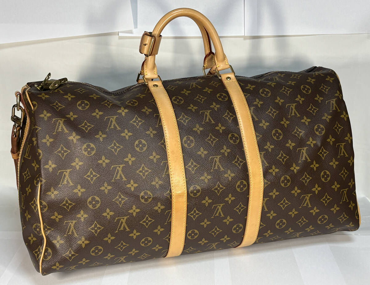 ルイ ヴィトン Louis Vuitton キーボル55 モノグラム ボストンバッグ ショルダー紐付き MB1021