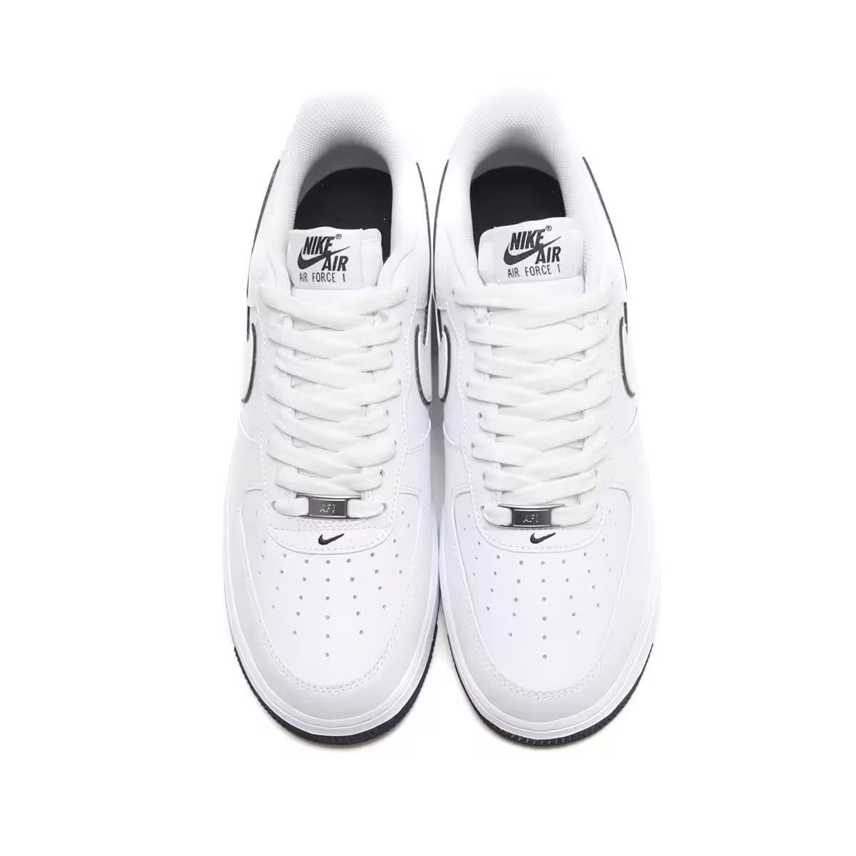 ナイキ 29.5cm エアフォース 1 07 稅込定価15400円 ホワイト ブラック NIKE AIR FORCE 1 '07 メンズスニーカー 白 黒 天然皮革