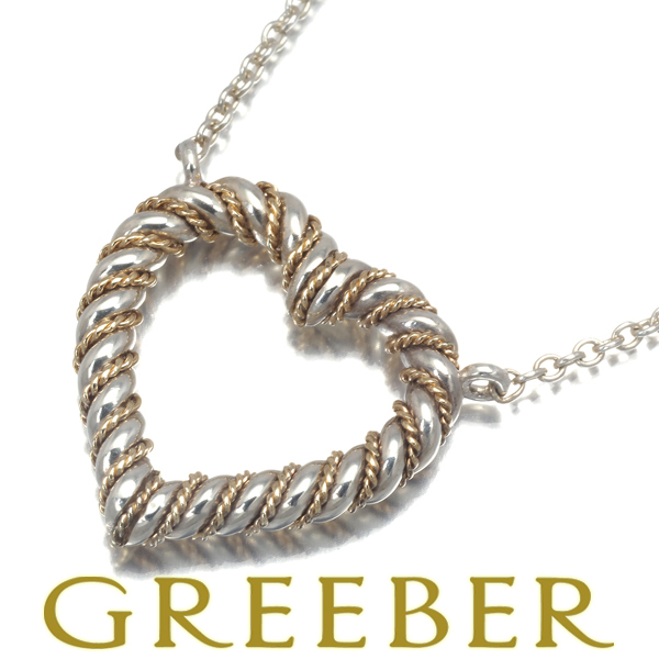  Tiffany колье кручение Heart серебряный 925/14KYG BLJ большое снижение цены товар 