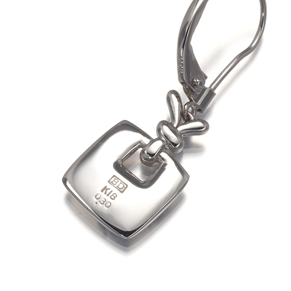 カシケイ ピアス ダイヤ ダイヤモンド 0.30ct メランジェ フック K18WG/K14WG BLJ 大幅値下げ品