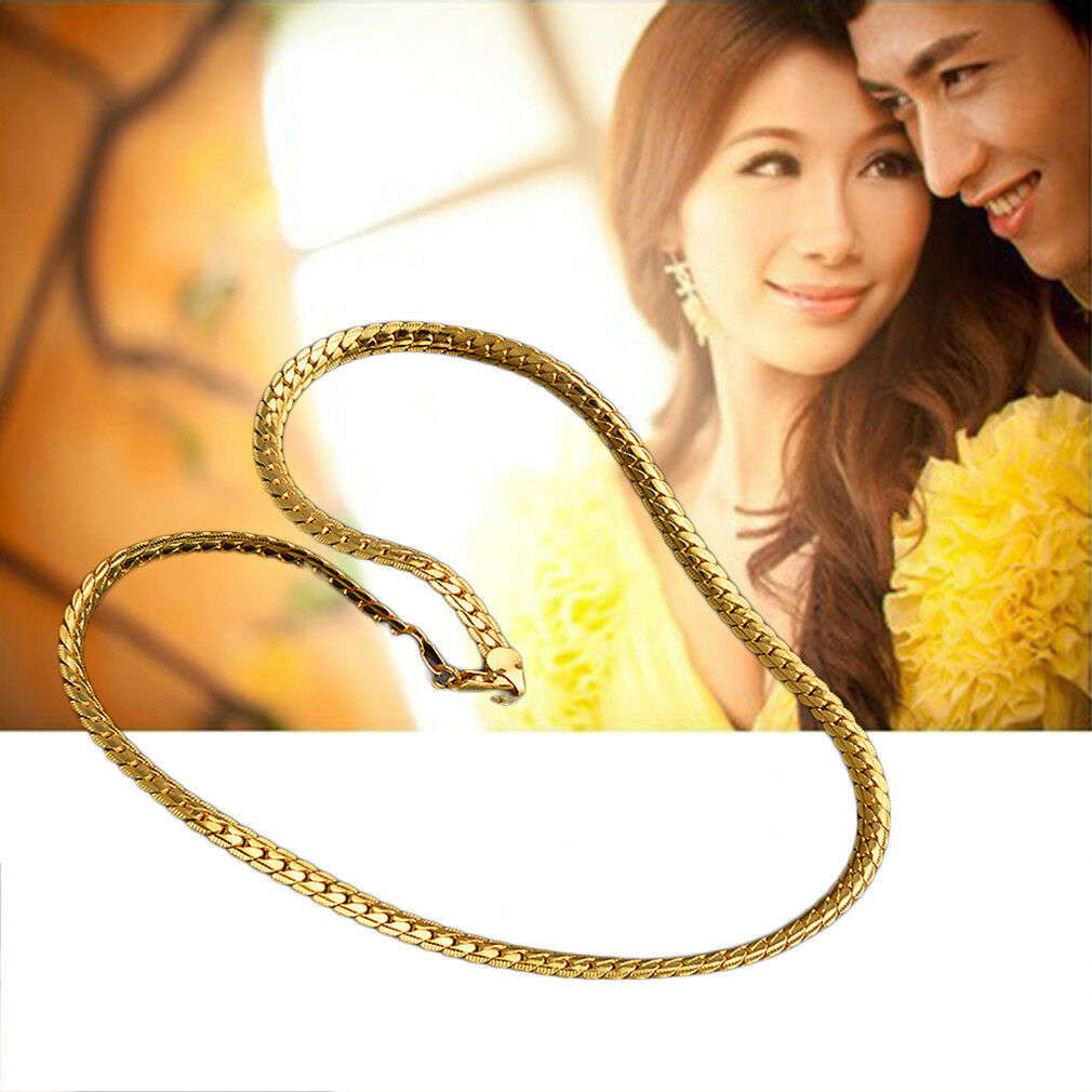[18K GOLD PLATE] печать ввод! плоский Gold колье Valentine. подарок . плоский колье 18 золотой Gold plate 