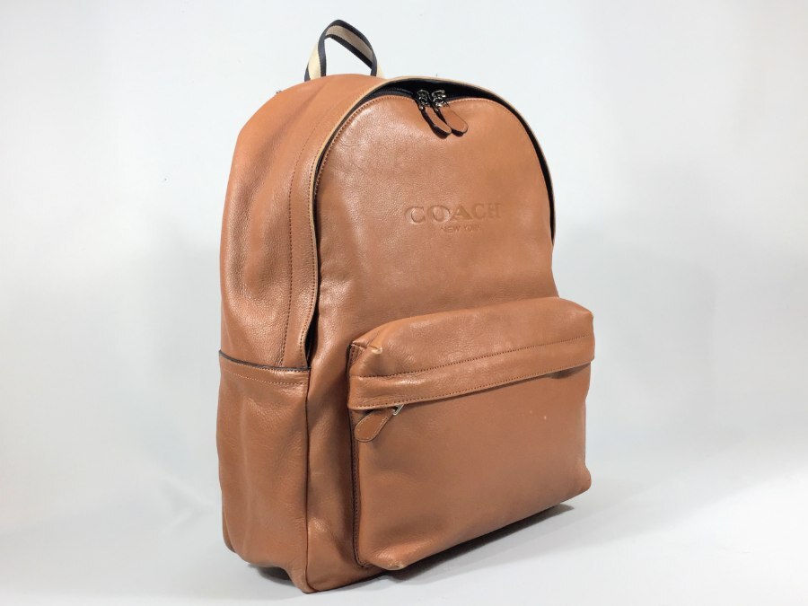 コーチ リュックサック レザー ブラウン バックパック 【人気 美品】 返品保証