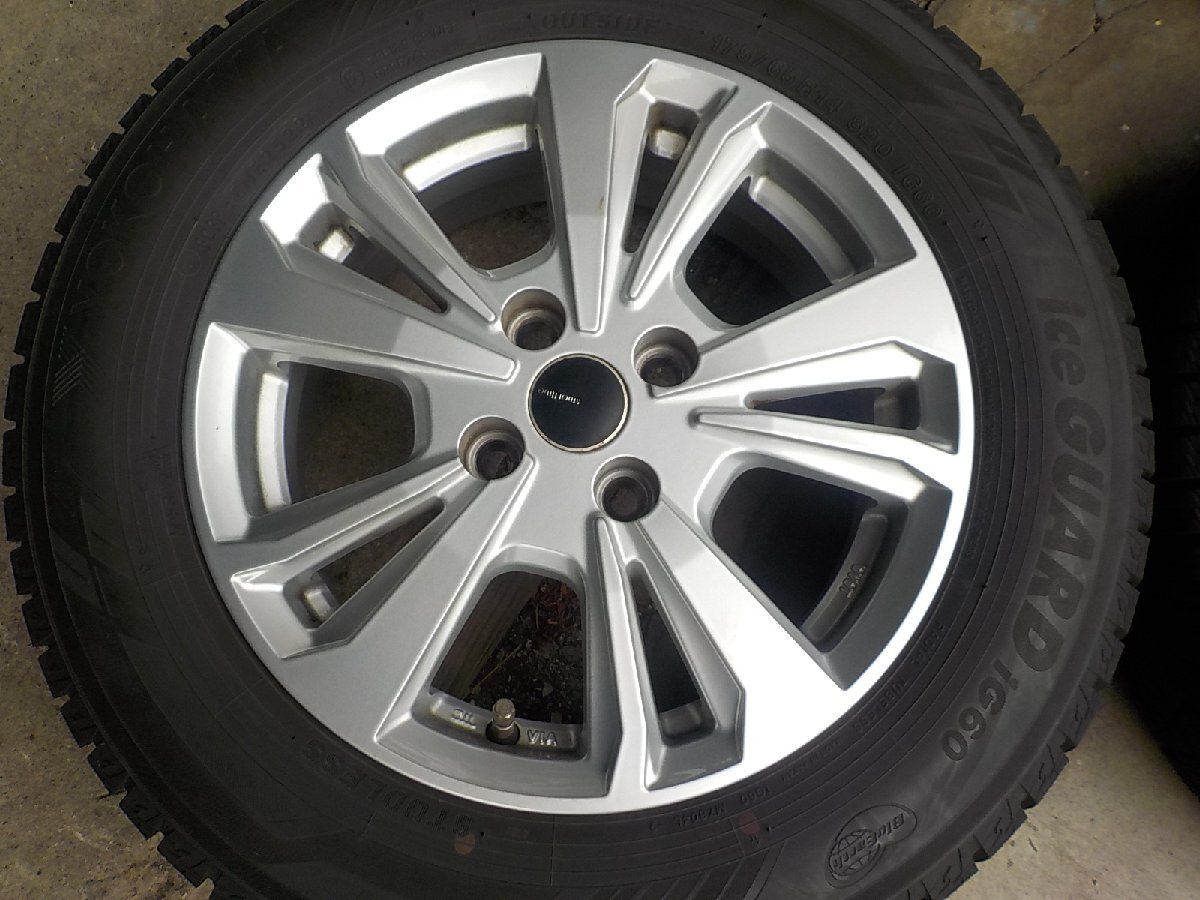 ■業者宛送料安　フィアット　500　スマートライン14インチスタッドレス4本セット　5.5J+35　98/4　175/65-14　IG60　2022年製■京都発_画像3