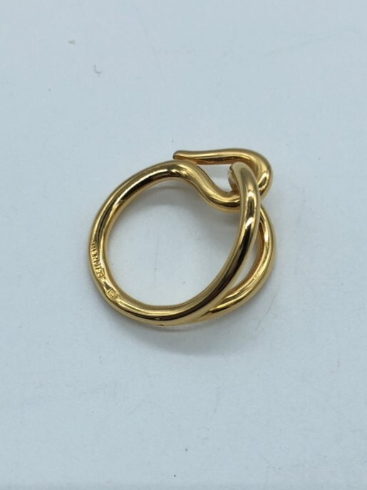 美品 HERMES エルメス ジャンボ スカーフリング スカーフ留め アクセサリー レディース ゴールド系