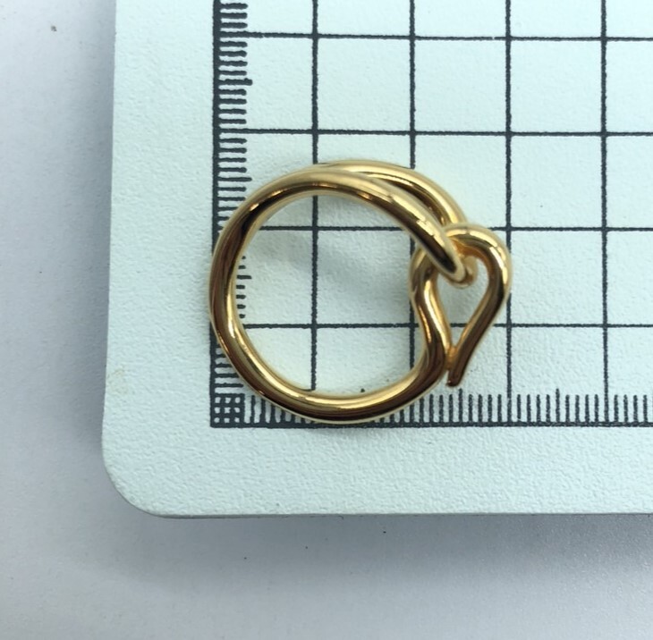 美品 HERMES エルメス ジャンボ スカーフリング スカーフ留め アクセサリー レディース ゴールド系