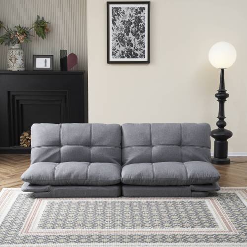 ソファベッド カウチソファー 2人掛け リクライニングソファー3段階調(diào)節(jié) ソファー ベッド ベッドになるソファ一 肘掛付き2.9