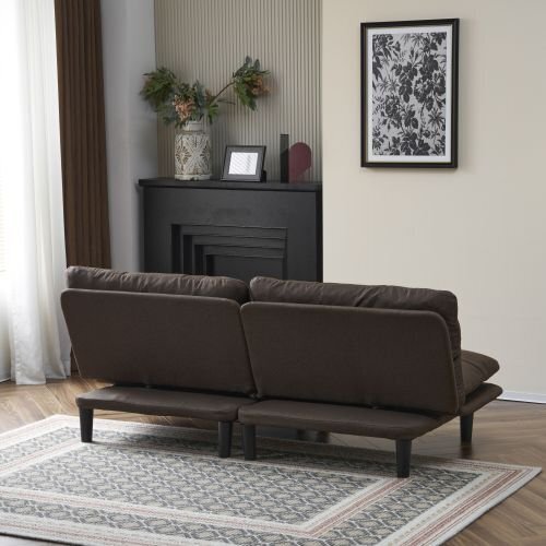 ソファベッド カウチソファー 2人掛け リクライニングソファー3段階調(diào)節(jié) ソファー ベッド ベッドになるソファ一 肘掛付き2.9