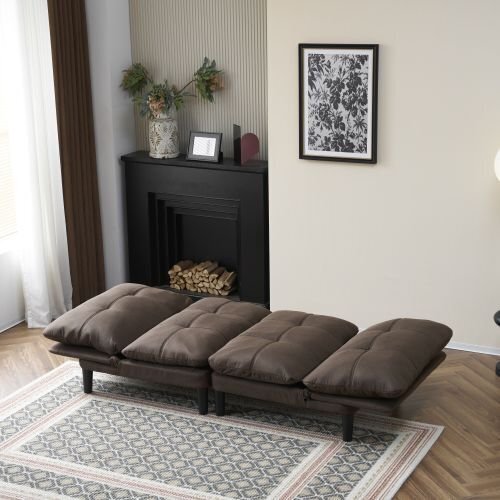 ソファベッド カウチソファー 2人掛け リクライニングソファー3段階調(diào)節(jié) ソファー ベッド ベッドになるソファ一 肘掛付き2.9