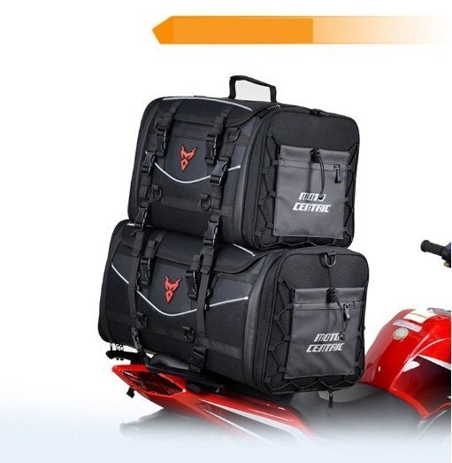 バイク用シートバッグ ツーリングバッグ 拡張機(jī)能 35～50L可変容量 オートバイ 単品 キャンプツーリング 汎用 ブラック