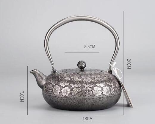 ファッションの 高品質☆砂鉄 手作り鉄 コーティングなし 大容量鉄壺 南部鉄器 鉄瓶