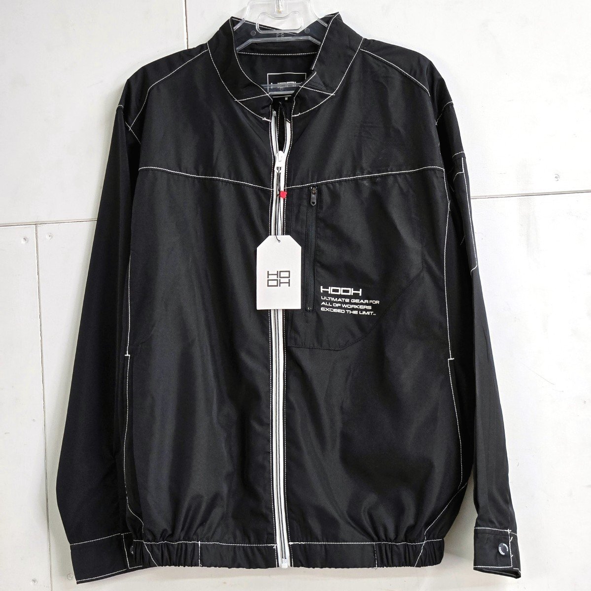 [未使用品 サイズM] 村上被服 HOOH 鳳凰 空調(diào)服 長袖ジャケット V6602 ブラック 作業(yè)著 快適ウェア 高密度織 撥水加工 熱中癥対策