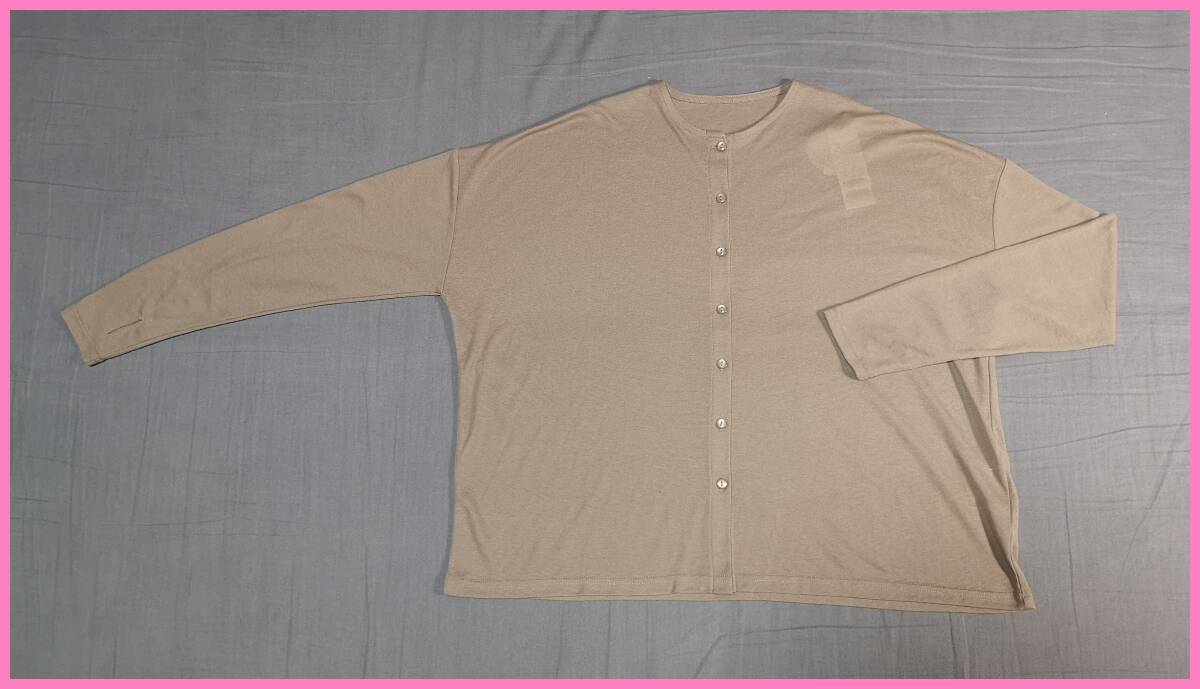 ＴＳＥＴ‐５８７☆春夏秋☆新品☆送料込み☆即決☆薄手☆色違い☆２枚☆Ｍ～Ｌ☆カーディガン☆ブラウンとピンク☆紫外線カット☆接触冷感