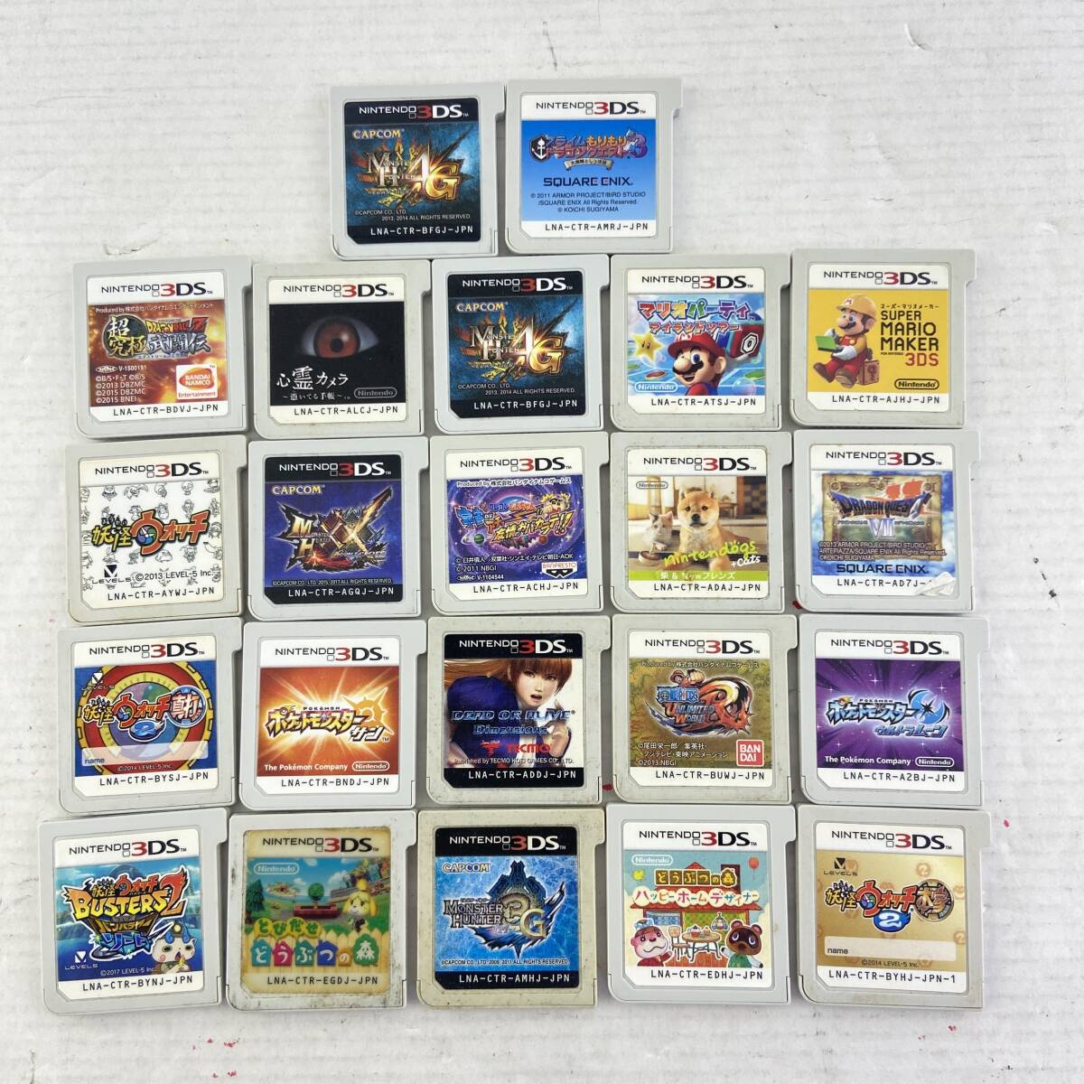 【予約受付中】 03w16365 【1円~】 ドラクエ ポケモン まとめ 22点 ソフト 3DS アニメ