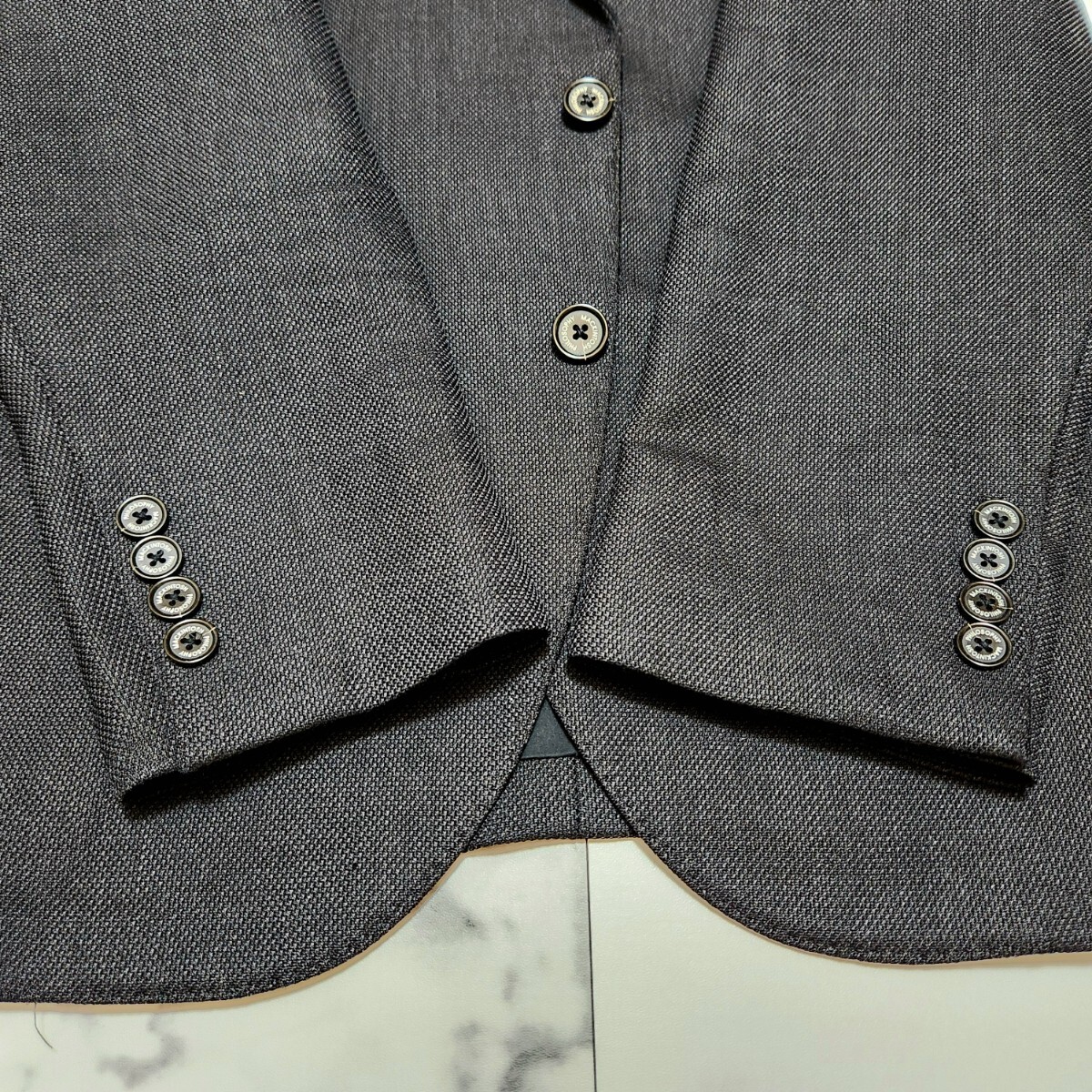 美品!! 上質(zhì) [至極の逸品] マッキントッシュフィロソフィー トロッター テーラードジャケット ブレザー ホップサック ロゴ ボタン 灑落感◎