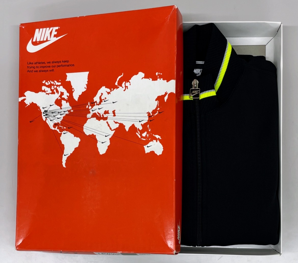 3 неиспользуемый товар 80s~90s NIKE Nike спортивная куртка M сделано в Японии с ящиком джерси 