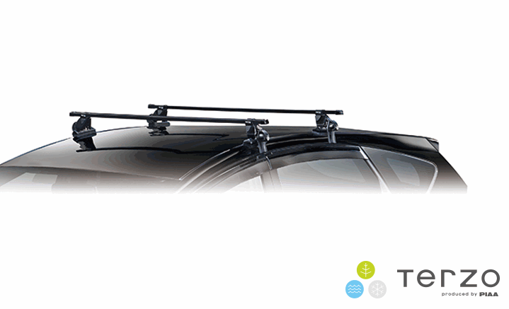 レガシィワゴン BR9 BRF BRG BRM TERZO ルーフキャリア フット＋バー＋取付金具のセット（フット4個・バー2本・金具4個）_画像2