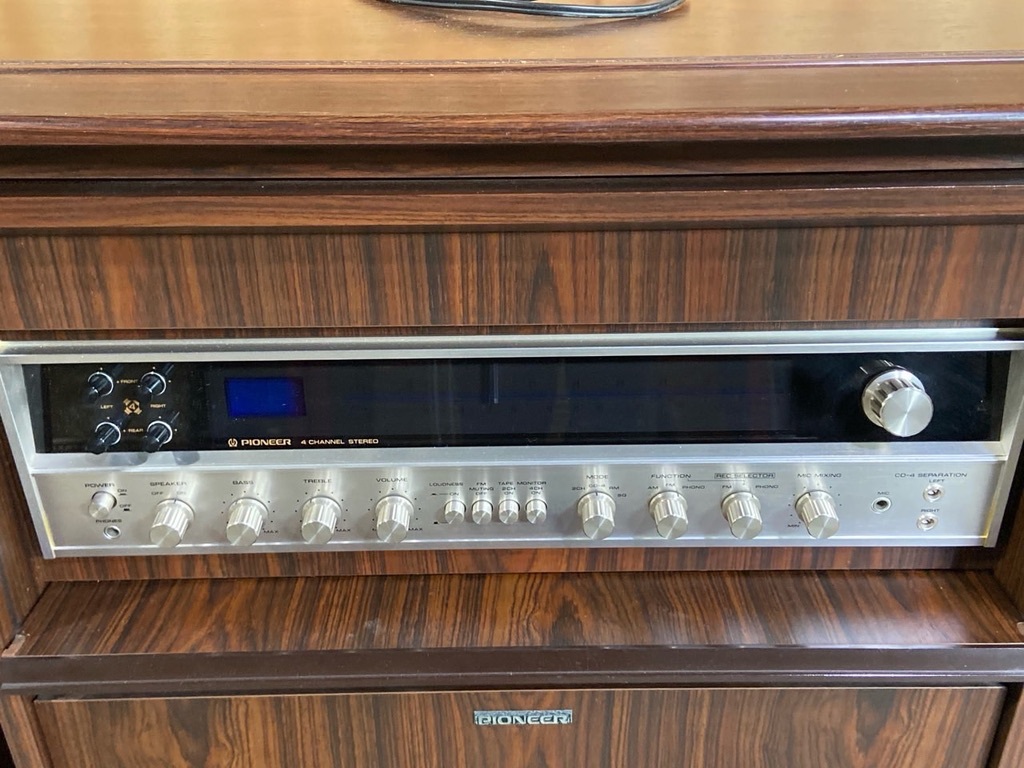 き187〔中古品〕　PIONEER FD-6 ターンテーブル ジャンク ステレオ?jiǎng)幼鱋K 昭和レトロ 高さ76cm 引き取りOK 佐川急便260と200サイズ2個(gè)口