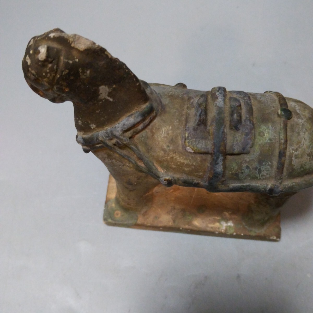 唐三彩馬置物大