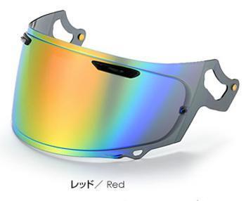 Ts ミラーシールド Arai VAS-Zブローシールド ライトスモークベース（チタンレッド）