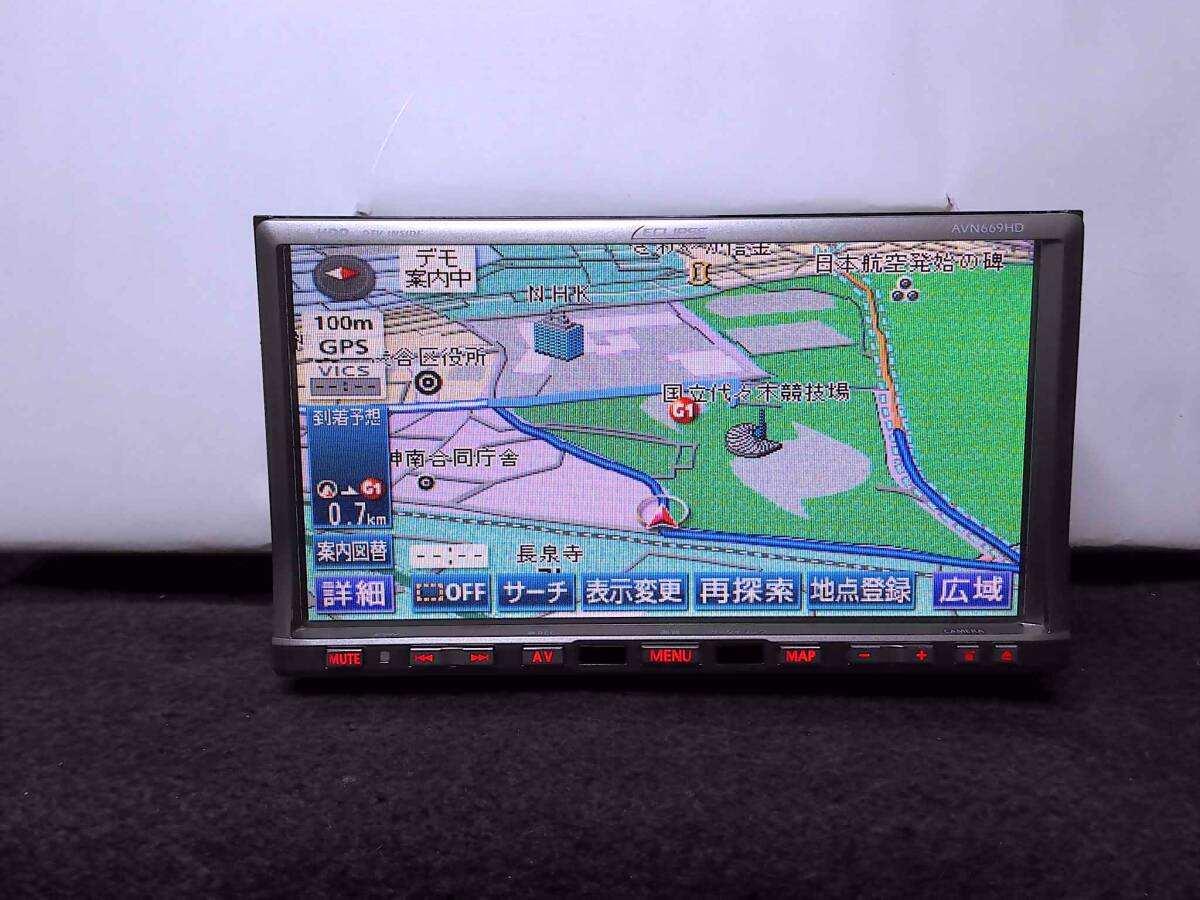 * Япония бесплатная доставка по всей стране Suzuki pon есть ECLIPSE Eclipse HDD navi AVN669HD 4X4 Full seg TV встроенный DVD воспроизведение видео CD3000 искривление запись с гарантией 