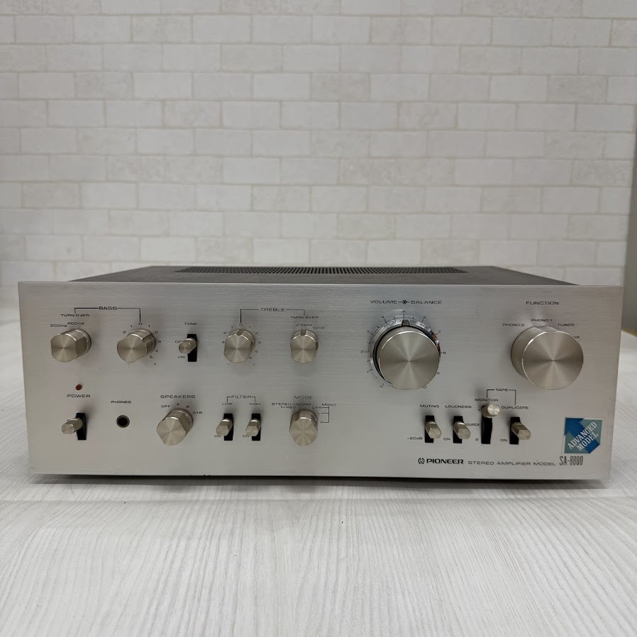 【B1033-5】 アンプ ステレオプリメインアンプ SA-8800 昭和レトロ　 ?通電確認済? ＜現狀渡し＞