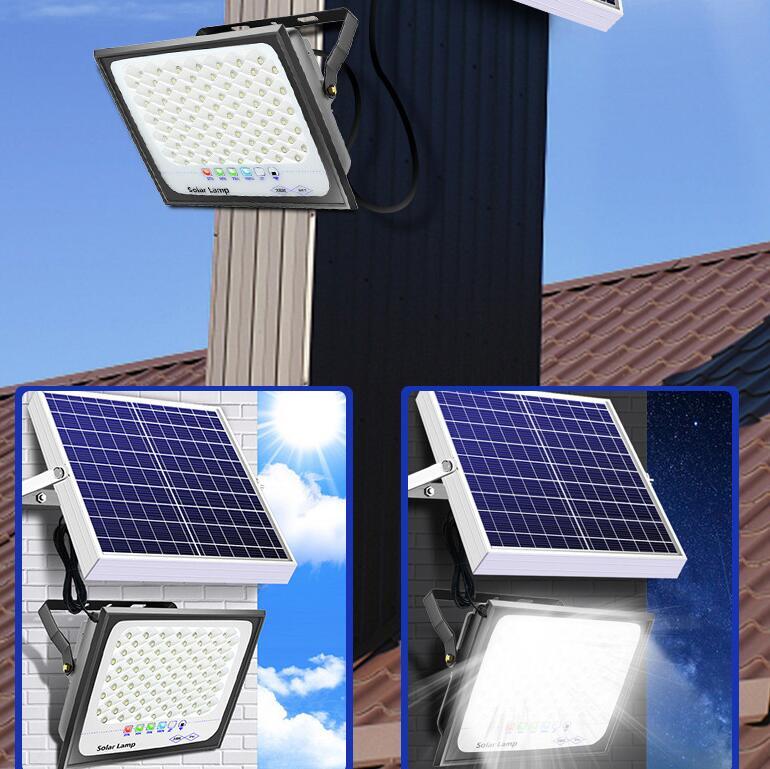  новое поступление прекрасное качество LED прожекторное освещение солнечный свет улица лампа наружный для солнце свет departure электро- водонепроницаемый высокая яркость аккумулятор осталось количество отображать предотвращение преступления свет садовый светильник парковка освещение двор для 4000W