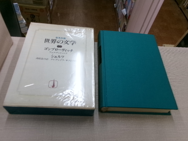 世界の文学 10 集英社版　ゴンブローヴィッチ（フェルディドゥルケ）／シュルツ（肉桂色の店 ／クレプシドラ・サナトリウム）　月报あり 