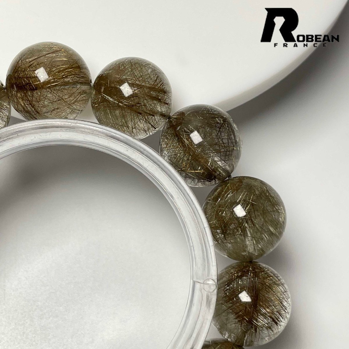 夢色 EU制 定価164萬円★ROBEAN?シルバールチル★パワーストーン ブレスレット 銀針?biāo)?天然石 原石 綺麗 お守り 15.9-16.9mm D0402347