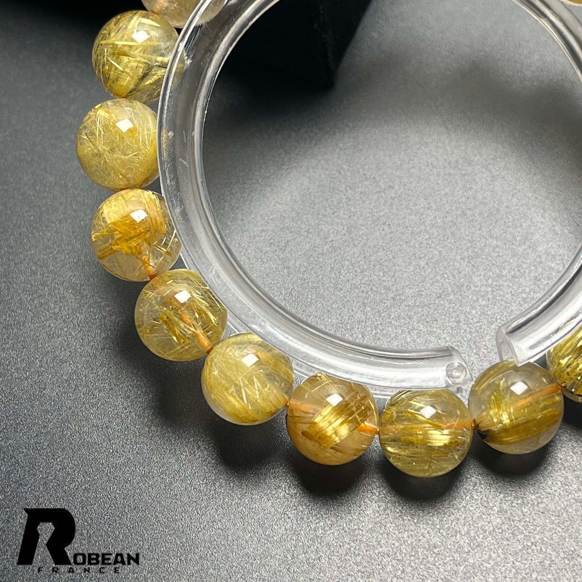 貴重 EU製 定価9万円☆ROBEAN・太陽花タイチンルチル☆黄金針