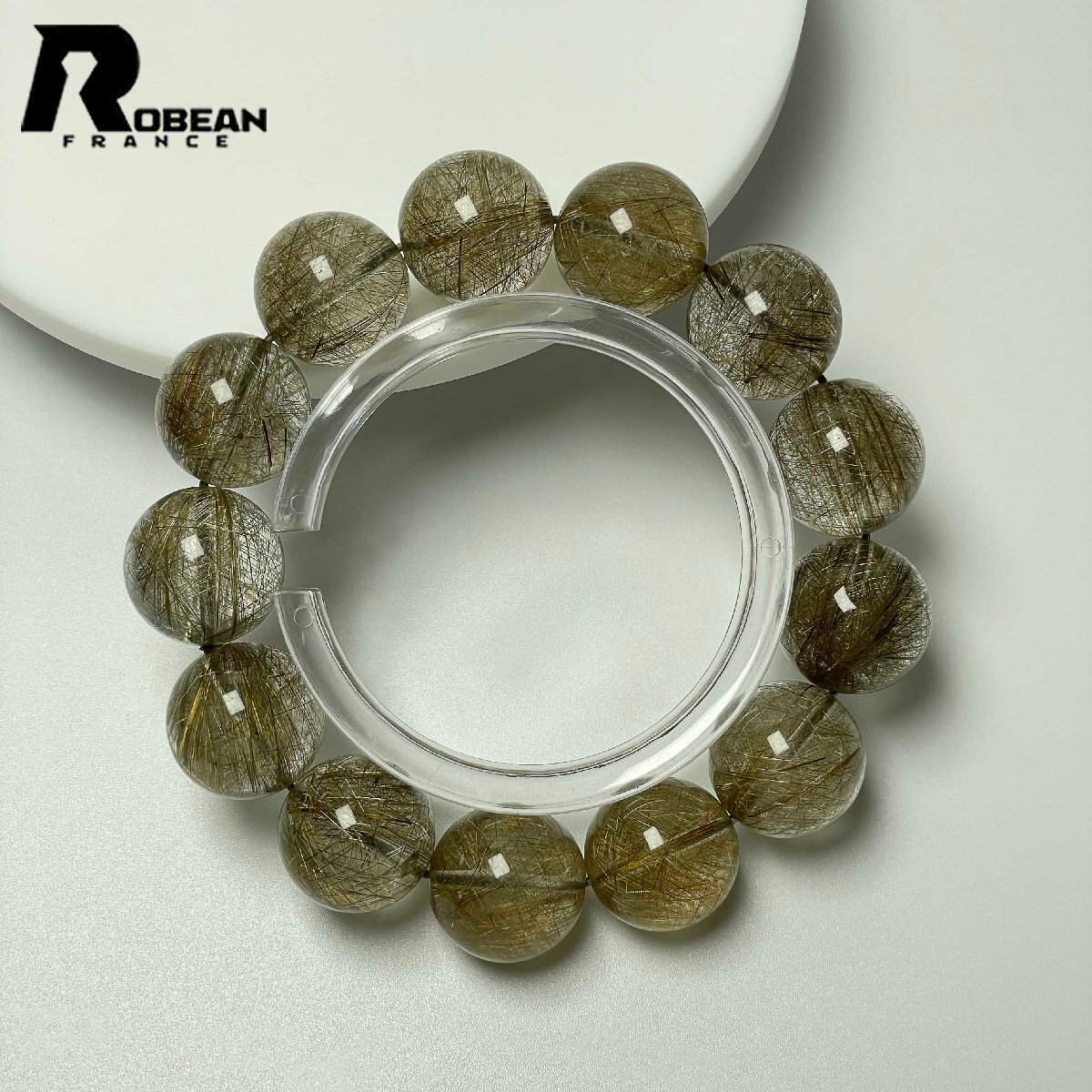 レア EU制 定価179萬円★ROBEAN?シルバールチル★パワーストーン ブレスレット 銀針?biāo)?天然石 原石 綺麗 お守り 17-17.7mm D0402348