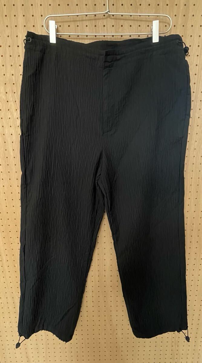 ZARA プリーツイージーパンツ ザラ メンズ ジョガーパンツ ブラック_画像1