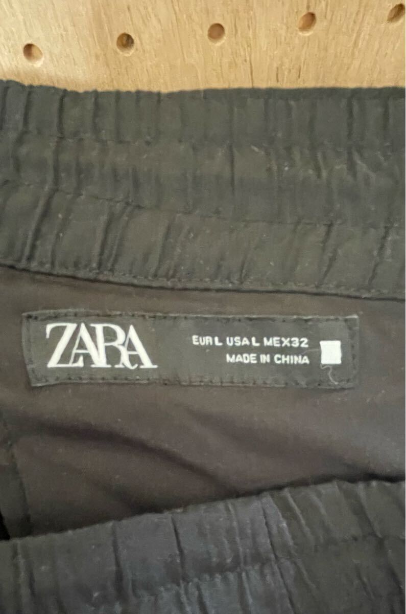 ZARA プリーツイージーパンツ ザラ メンズ ジョガーパンツ ブラック_画像8