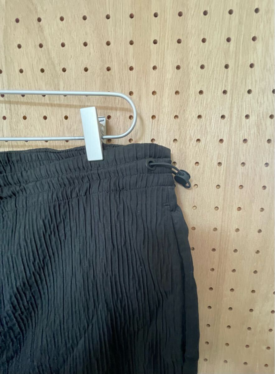 ZARA プリーツイージーパンツ ザラ メンズ ジョガーパンツ ブラック_画像7